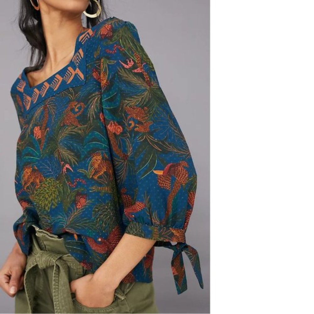 NEW Farm Rio Bianca Blouse - Picture 3 of 5